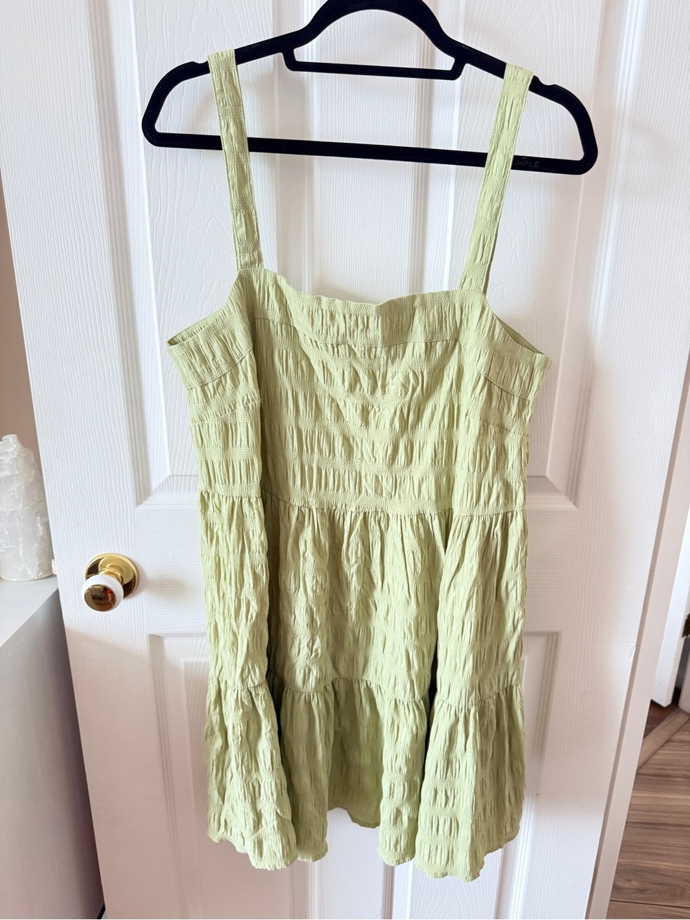 Rip Curl Light Green Textured Camisole Sundress